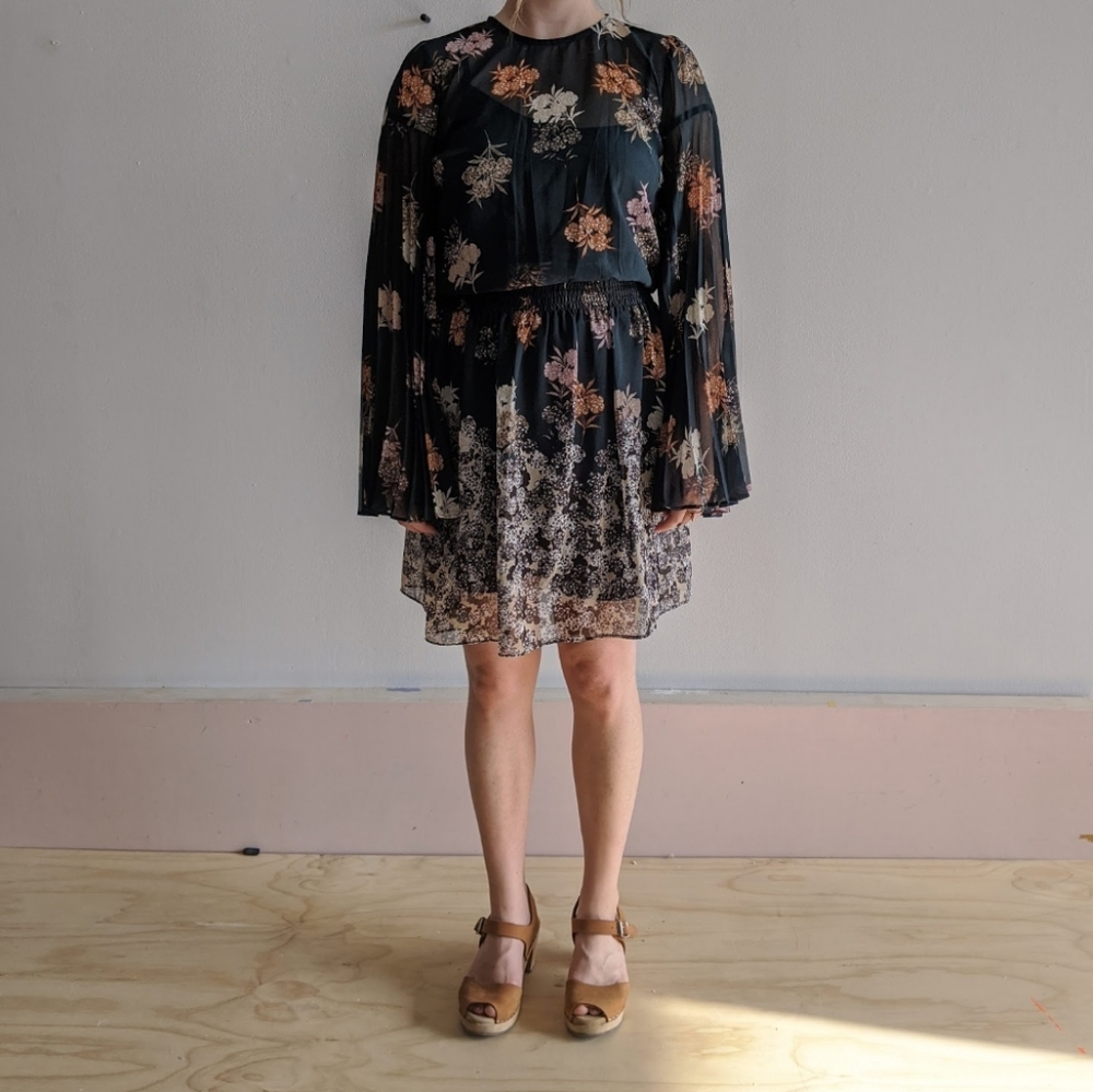 Floral 70s Inspired Dress